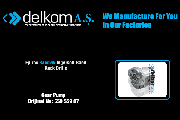 Gear Pump Rock Drill Spare Parts