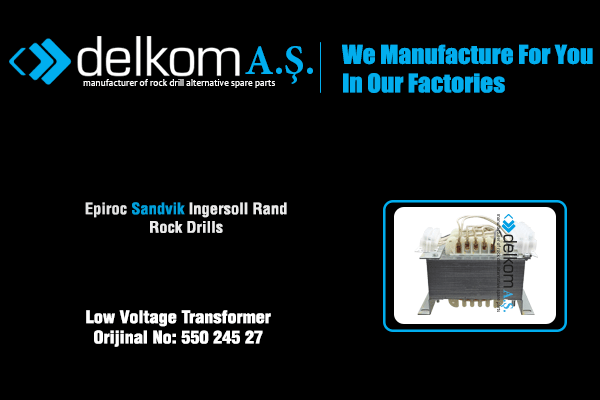 Low Voltage Transformer Rock Drill Spare Parts