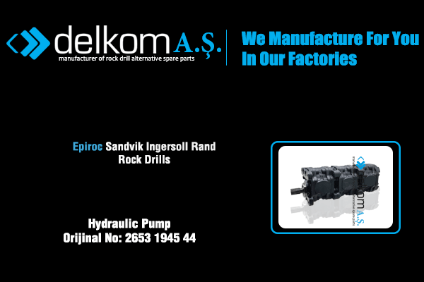 Bomba Hidráulica Rock Drill Spare Parts