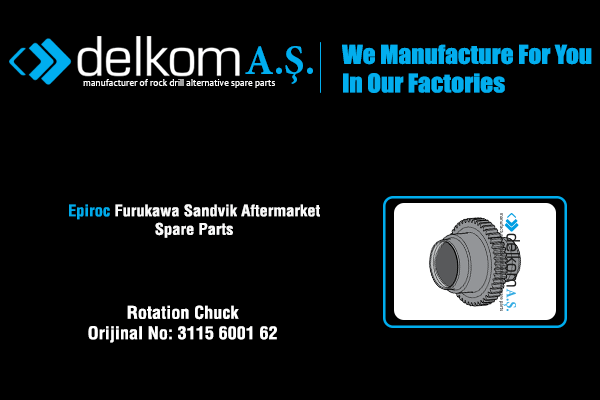 Busette de rotation Rock Drill Spare Parts