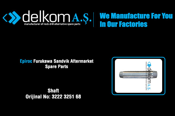 Arbre Rock Drill Spare Parts