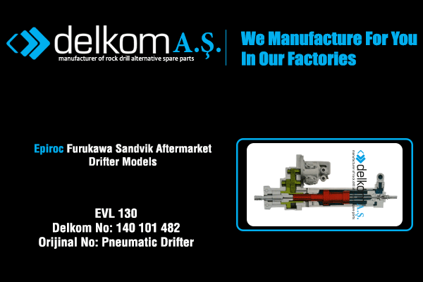 EVL 130 Rock Drill Spare Parts