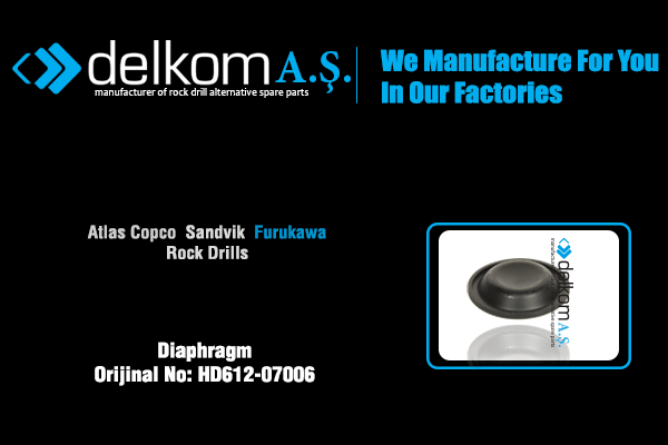 Akümülatör Diyaframı Rock Drill Spare Parts