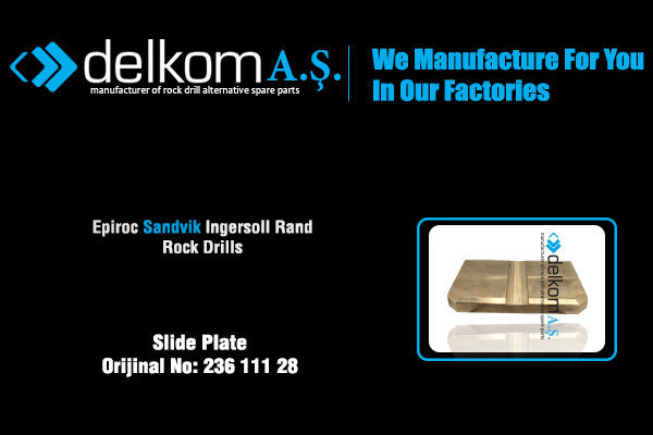 Boom Yataklama Pleyti Rock Drill Spare Parts