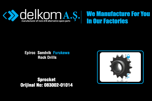 Baskı Redüktör Zincir Dişlisi Rock Drill Spare Parts