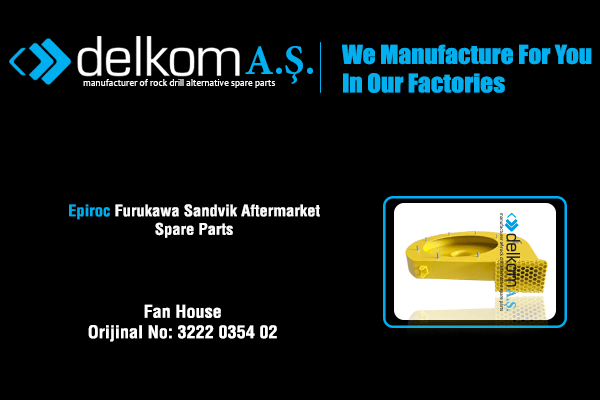 Toz Fan Bağlantı Yuvası Rock Drill Spare Parts