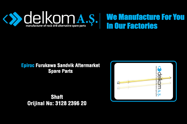 Robot Dolap Şaftı Rock Drill Spare Parts