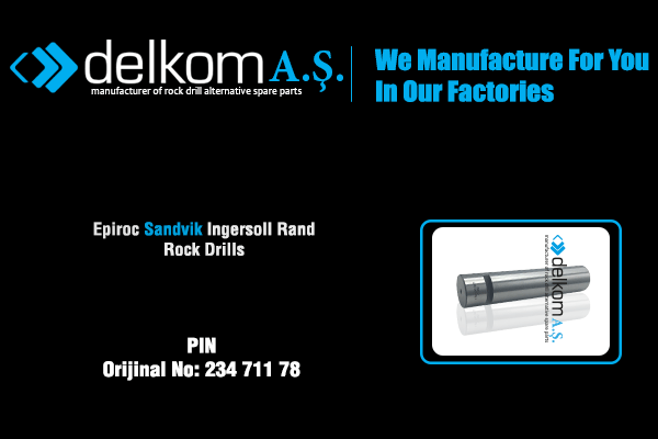 Kızak Yönlendirme Lift Pimi Rock Drill Spare Parts