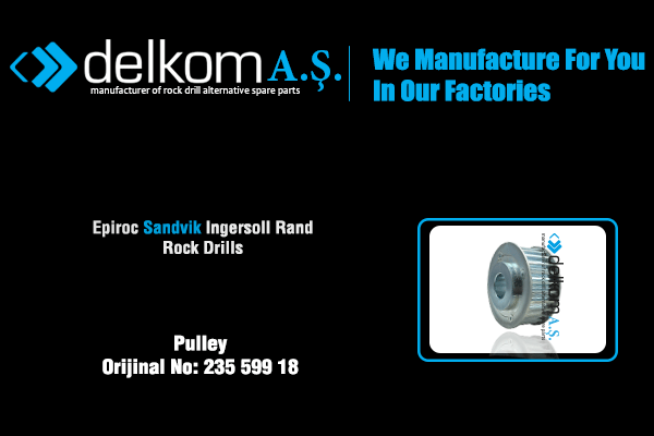 Kompresör Kasnağı Rock Drill Spare Parts