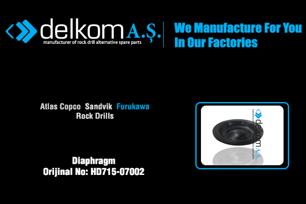 Akümülatör Diyaframı Rock Drill Spare Parts