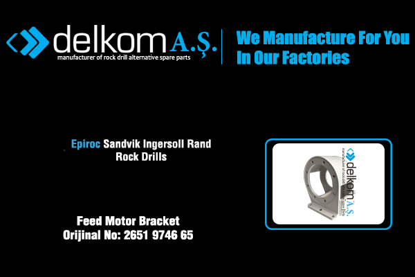 Baskı Motor Braketi Rock Drill Spare Parts