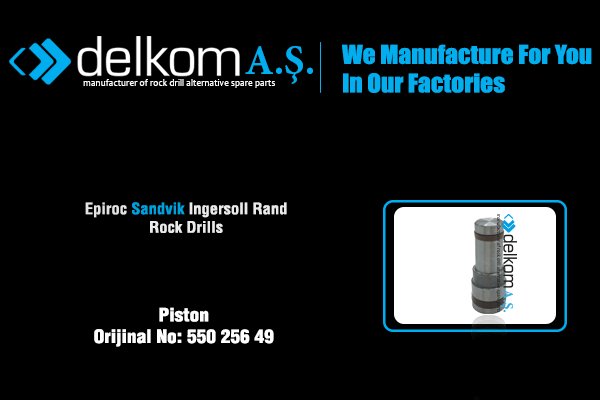 Tabanca Yağlama Pompa Pistonu Rock Drill Spare Parts