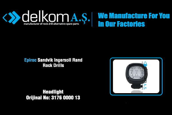 Aydınlatma Farı Rock Drill Spare Parts