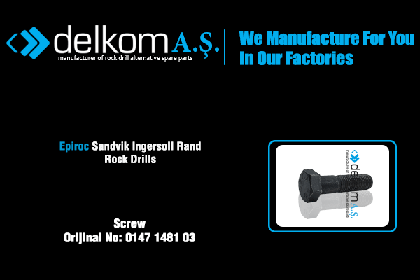 Anahtar Başlı Civata Rock Drill Spare Parts
