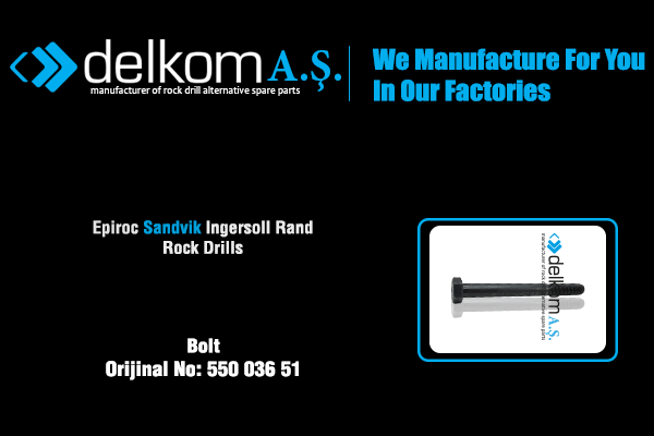 Anahtar Başlı Civata Rock Drill Spare Parts