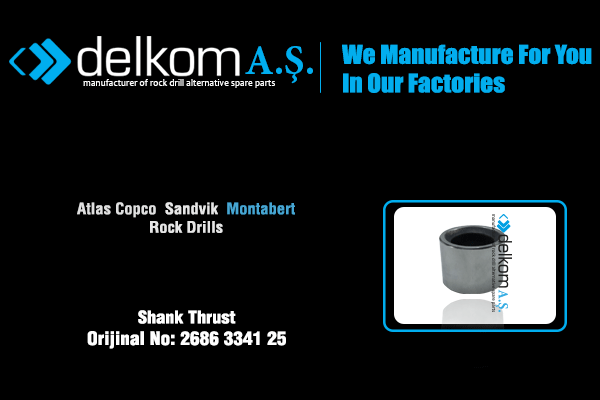Şank Yatağı Arka Rock Drill Spare Parts
