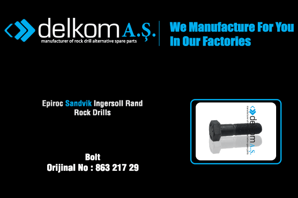Anahtar Başlı Civata Rock Drill Spare Parts