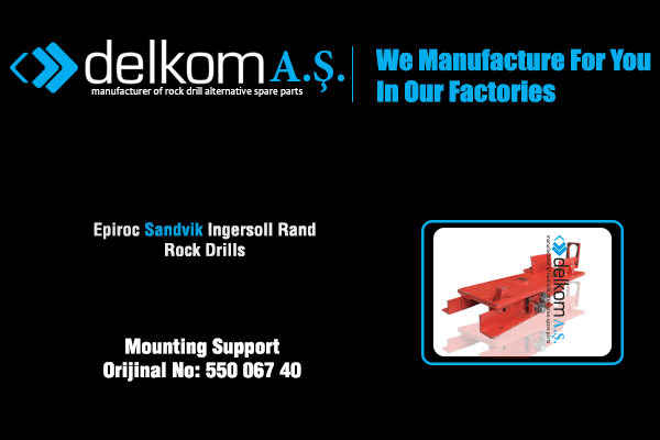 Mounting Support Rock Drill Spare Parts