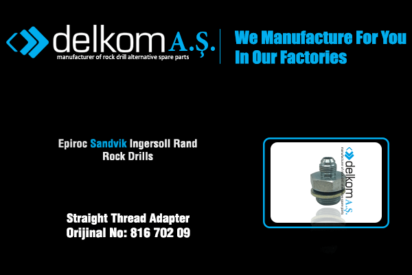 Straight Thread Adapter Rock Drill Spare Parts